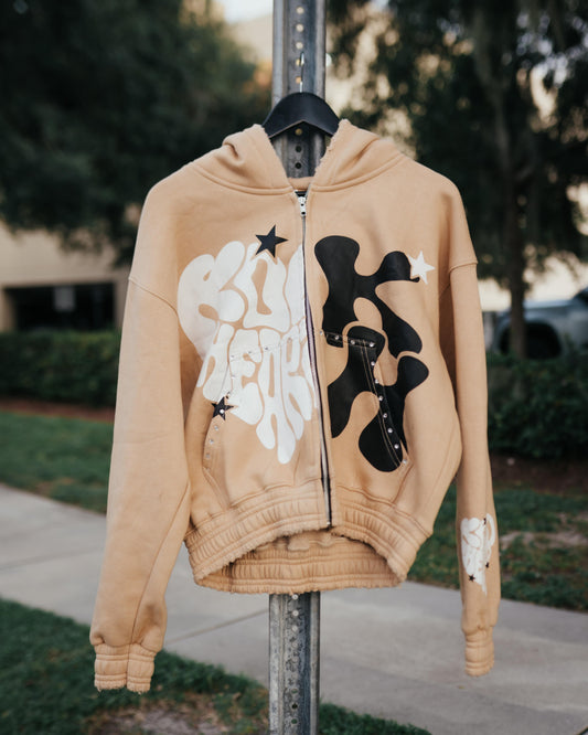 Heart Shaped Crop Hoodie