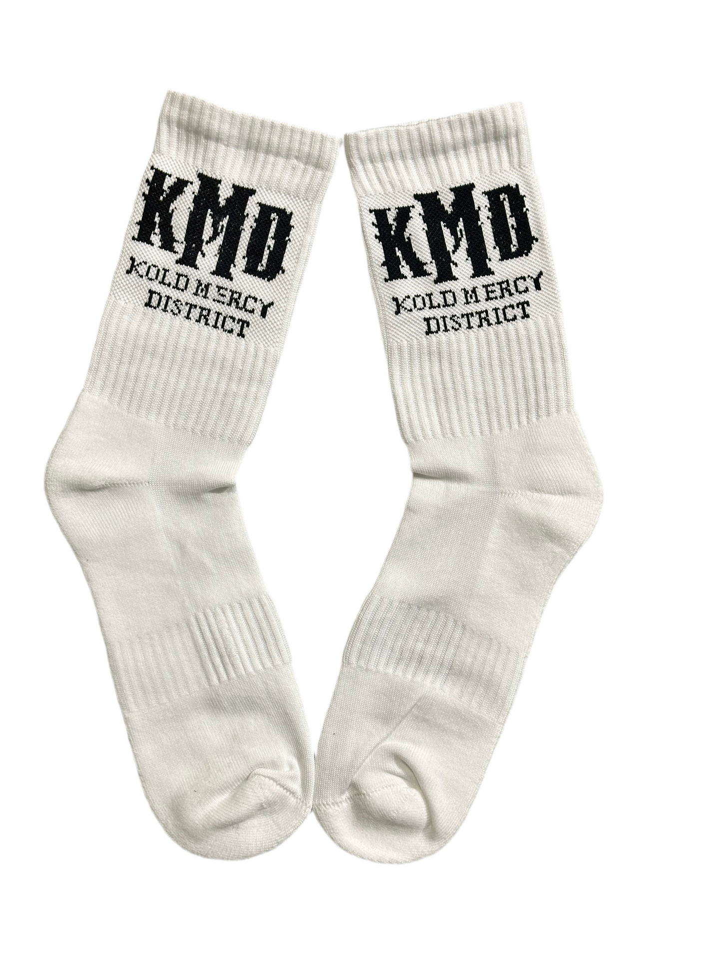 kmd white/blk socks