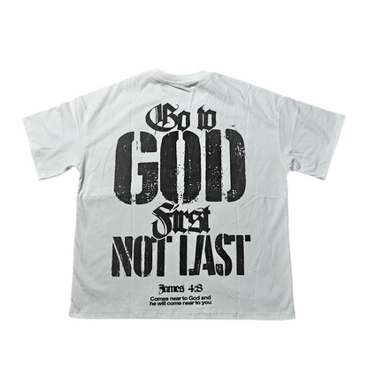 WHITE BLESSED FOREVER TEE