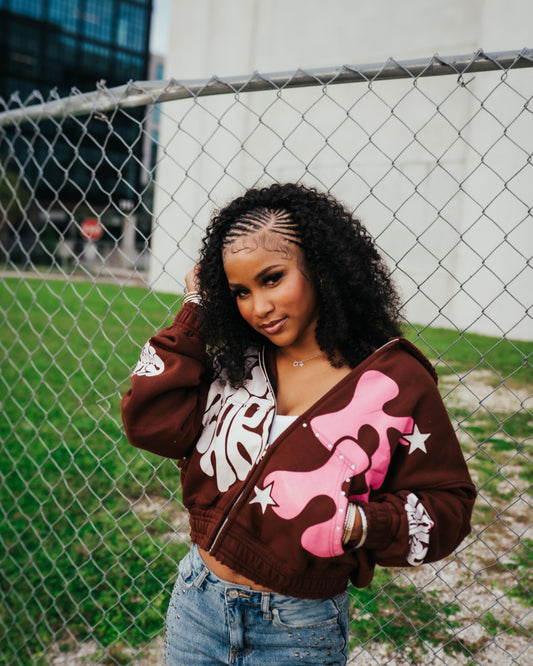 Heart Shaped Crop Hoodie