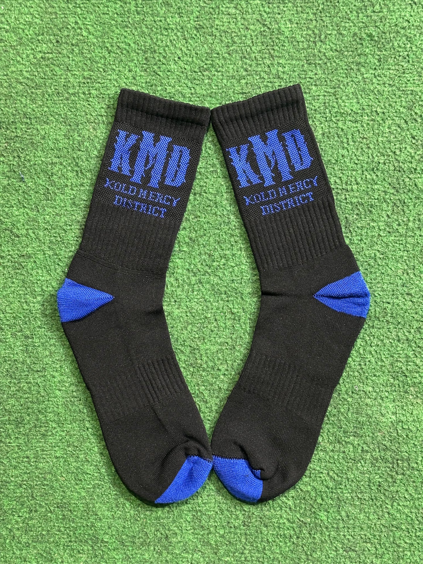 kmd blk/blue socks