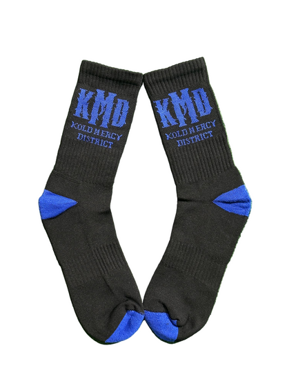 KMD BLK/BLUE SOCKS
