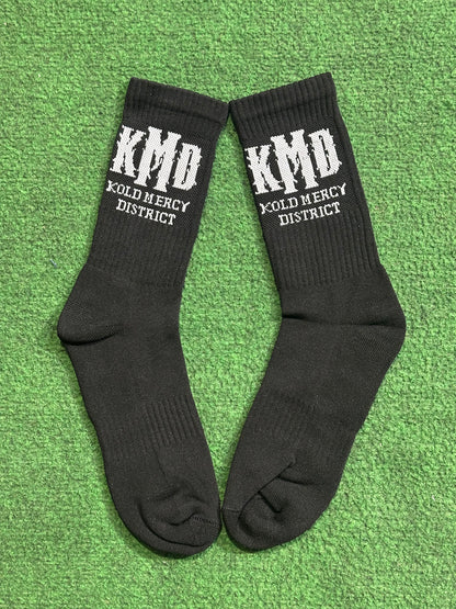 KMD BLK/WHT SOCKS