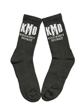 Load image into Gallery viewer, KMD BLK/WHT SOCKS
