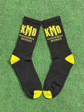 Load image into Gallery viewer, KMD BLK/YELLOW SOCKS
