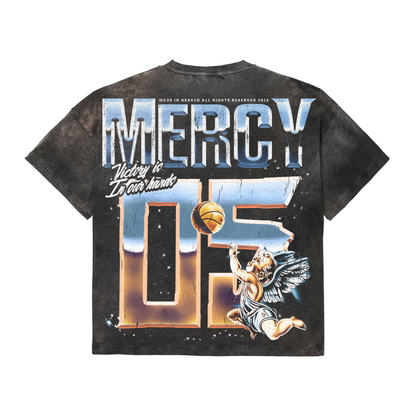 NU MERCY'S ANGEL HOOPIN OVERSIZE TEE